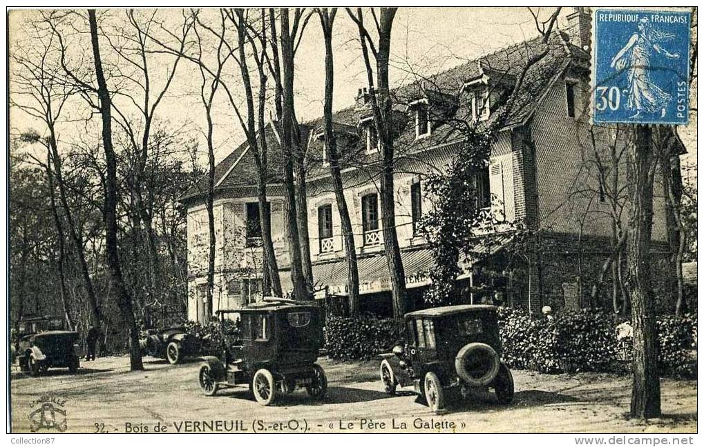 78 - YVELINES - BOIS De VERNEUIL - RESTAURANT " LE PERE La GALETTE " - VOITURE ANCIENNE - Verneuil Sur Seine