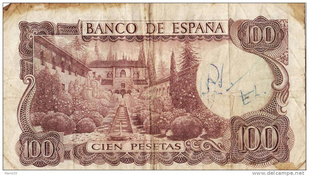 Espagne - 100 Pesetas - 1970 - 100 Pesetas