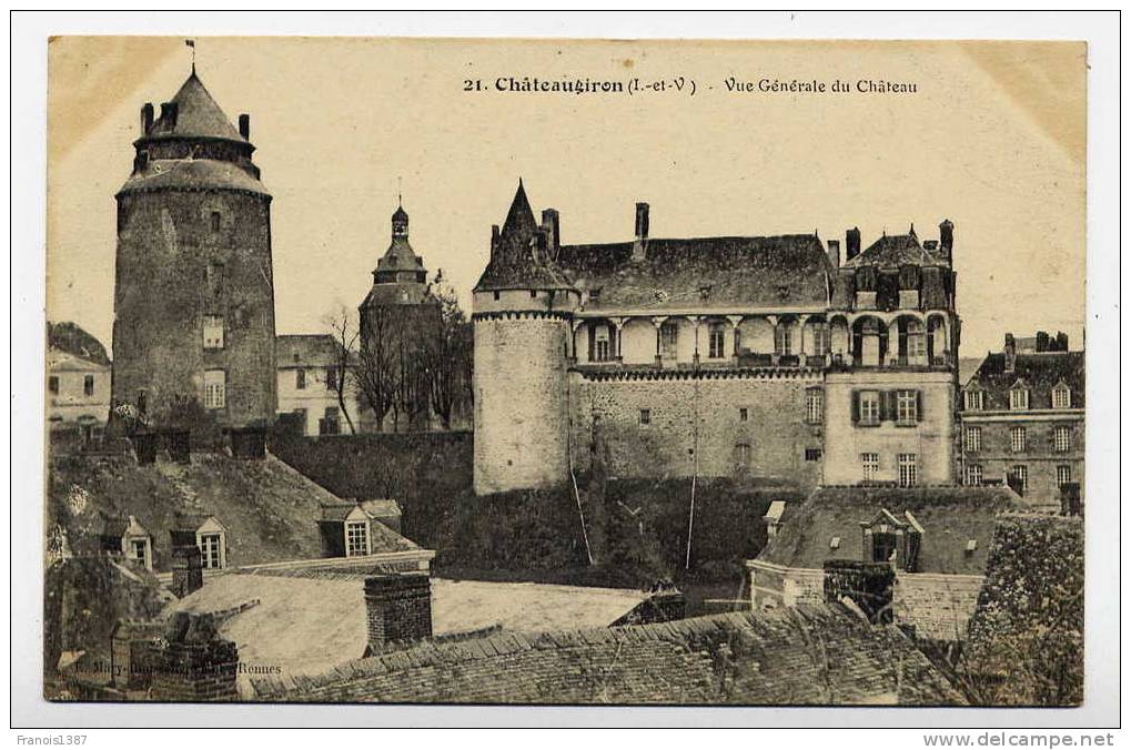 K11 - CHATEAUGIRON - Vue Générale Du Château - Châteaugiron