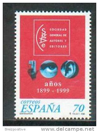 Espagne Spain 1999 - Société Des éditeurs Et Auteurs / Society For Publishers And Authors - MNH - Other & Unclassified