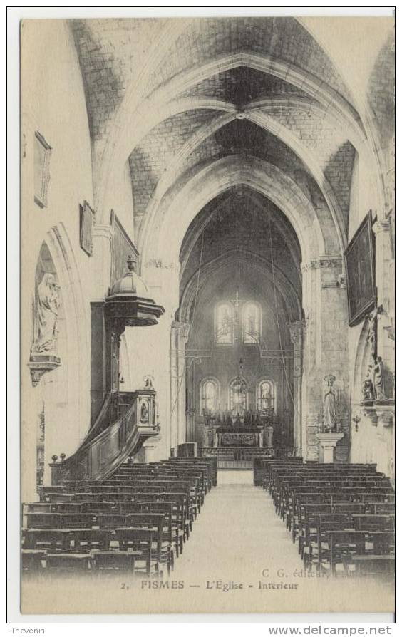 FISMES   L EGLISE  INTERIEUR - Fismes