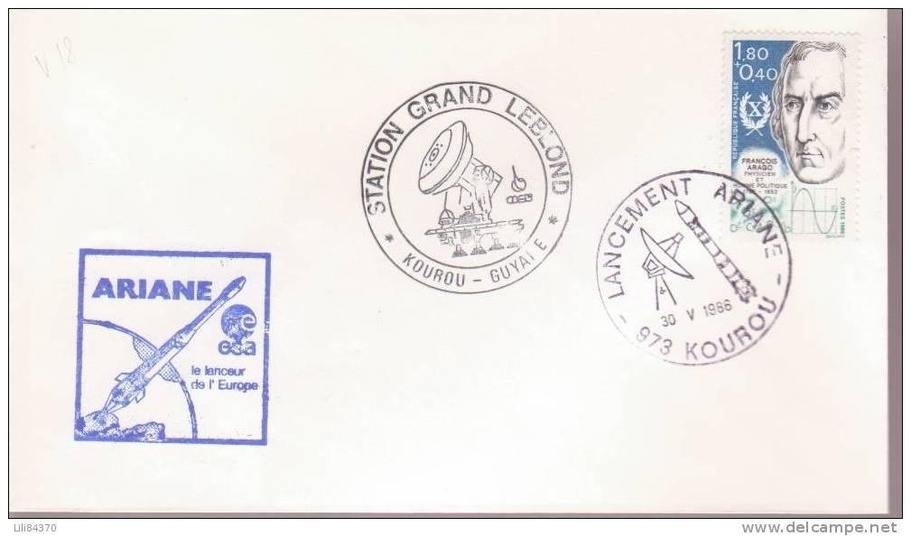 FDC  ARIANE Vol 18.     30 5 1986 - Europa