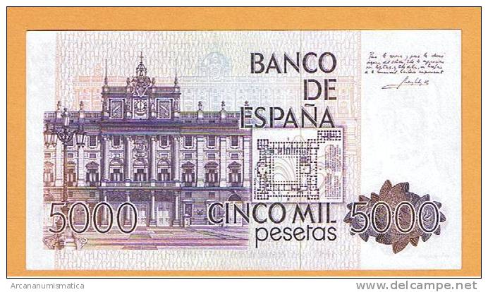 ESPAÑA  5.000  PESETAS  23-Octubre-1.979   PLANCHA/UNC   SIN SERIE     DL-4979 - [ 4] 1975-…: Juan Carlos I.