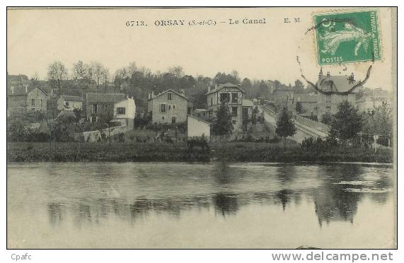 CPA ORSAY - LE CANAL-VILLAS, MAISONS - Orsay
