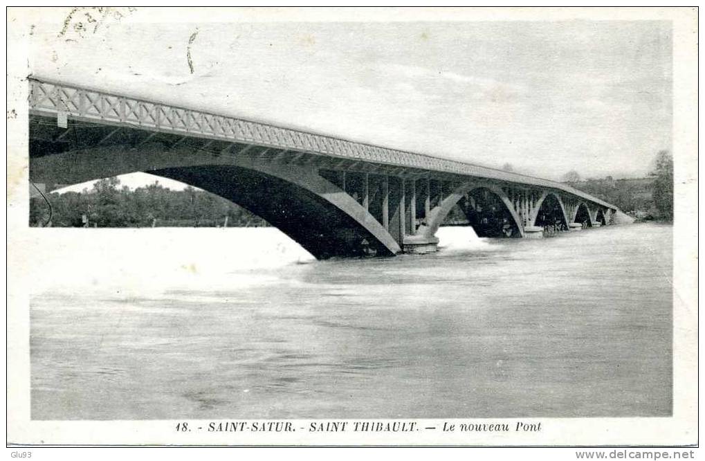 CP - Saint-Satur - Saint-Thibauld (18) - Le Nouveau Pont - Saint-Satur