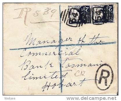NSW042/ Paar Victoria 2 ½ D., Einschreiben, Pyrmont 1904 - Brieven En Documenten