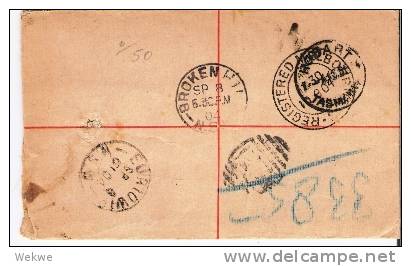 NSW066/ Wappen, Mehrfach Auf Einschreiben-GA 1904, Via B.H./ Adelaide - Brieven En Documenten