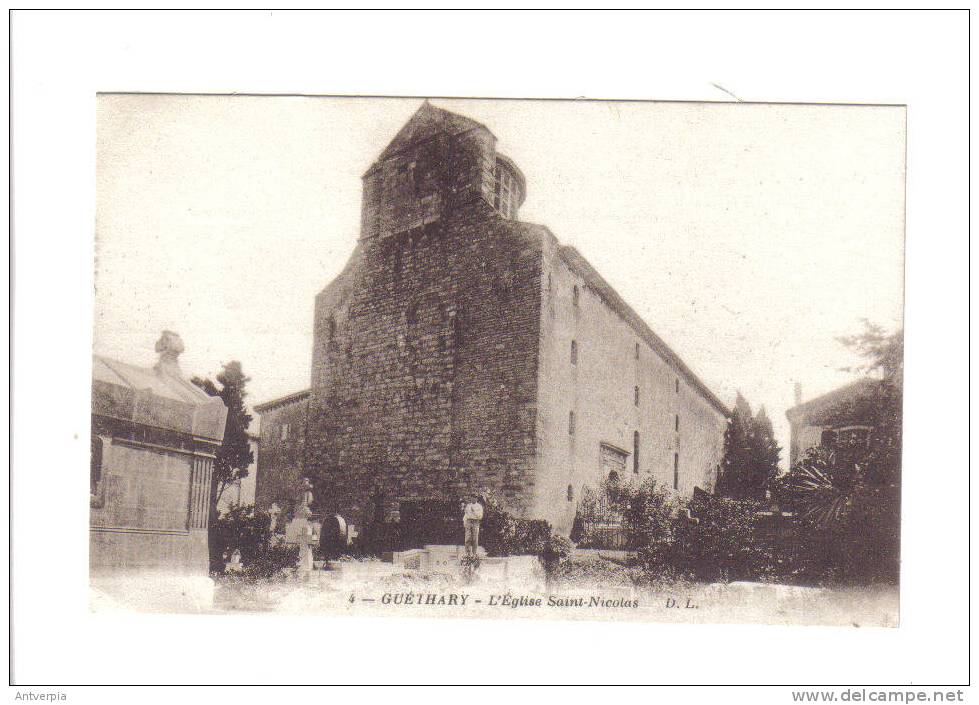 GUETHARY L'eglise Saint Nicolas (carte Vierge) - Guethary