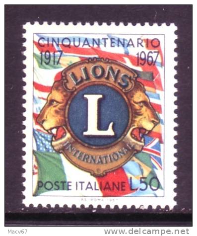 Italy 974    **  LIONS CLUB - 1961-70: Ungebraucht