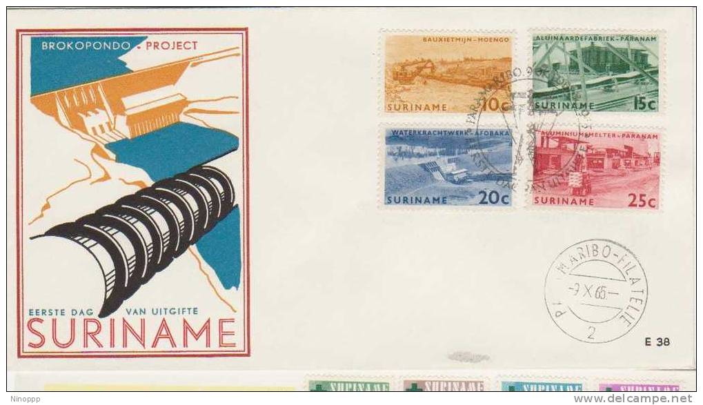 Surinam-1965 Opening Of Borokondo Power Station  FDC - Surinam ... - 1975