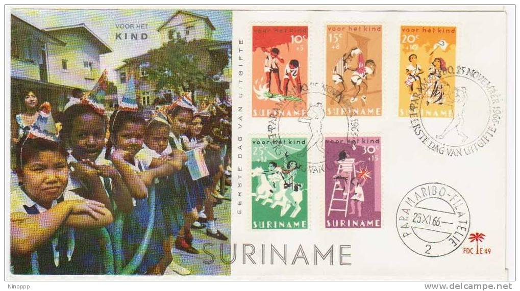 Surinam-1966 Child Welfare  FDC - Suriname ... - 1975