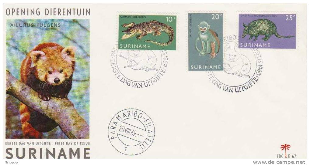 Surinam-1969 Fauna   FDC - Surinam ... - 1975