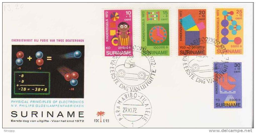 Surinam-1972   Child Welfare  FDC - Suriname ... - 1975