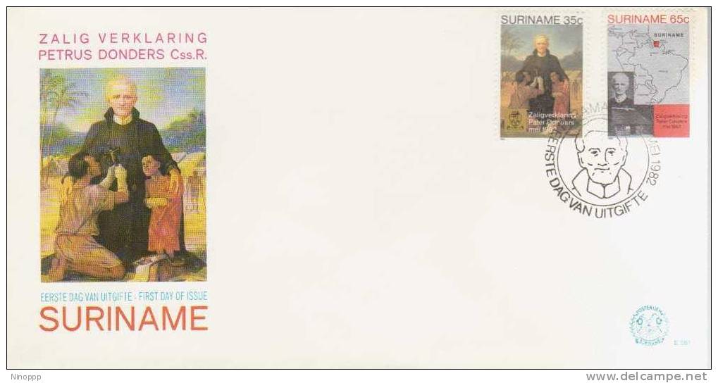 Surinam-1982 Petrus Donders    FDC - Surinam