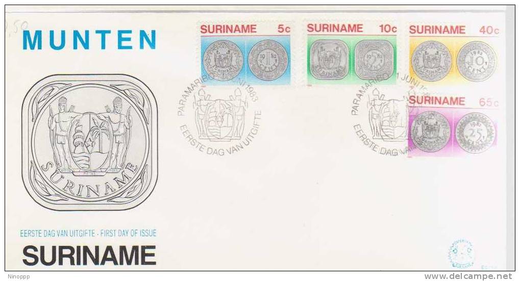Surinam-1983 Coins    FDC - Surinam