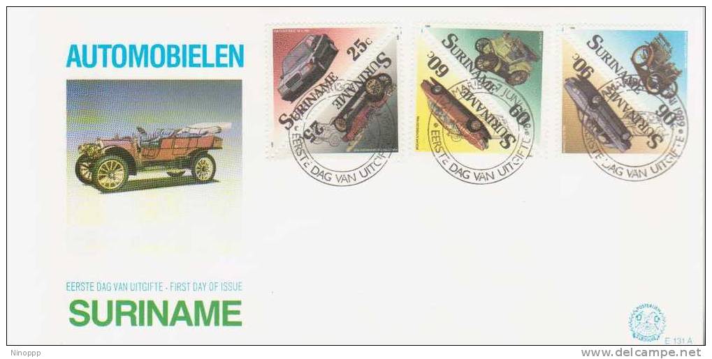 Surinam-1989  Cars    FDC - Surinam