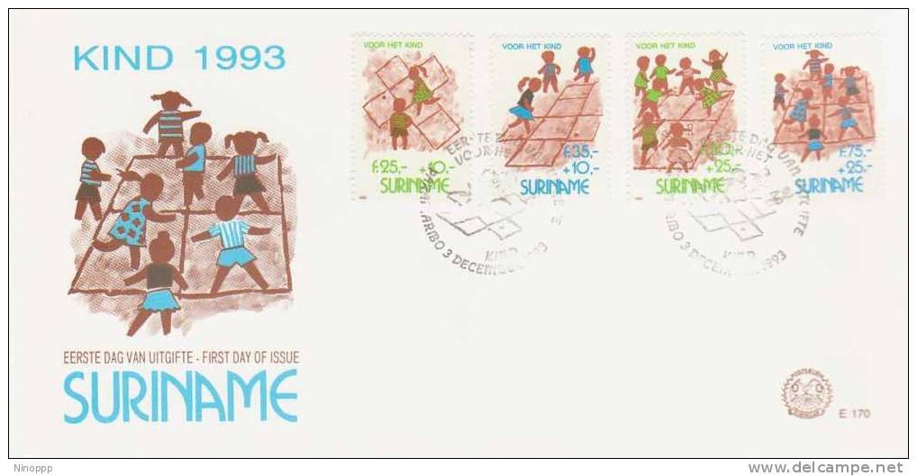 Surinam-1993 Child Welfare  FDC - Surinam