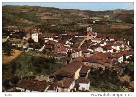 42 ST ROMAIN En JAREZ Vue Générale Aérienne - Feurs