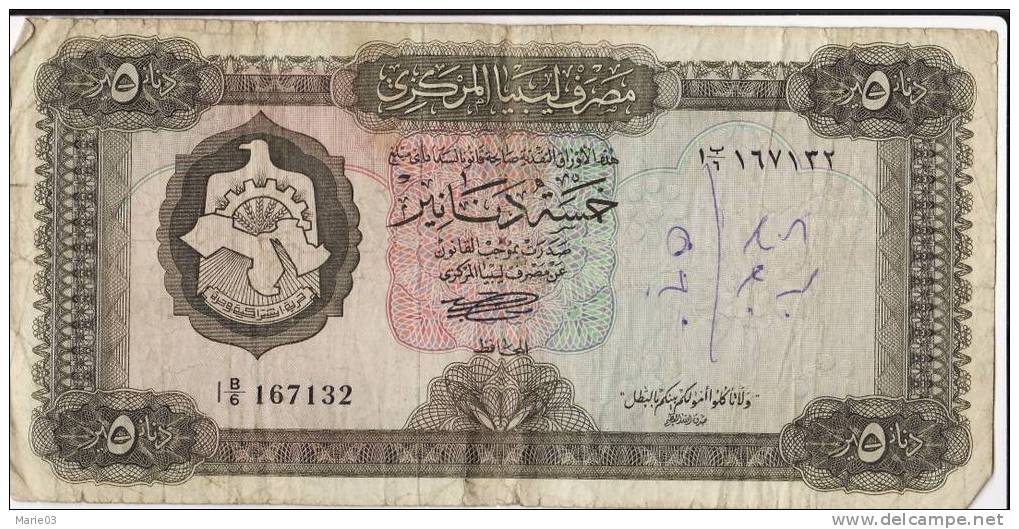 Libye - 5 Dinars - 1972 - Libië