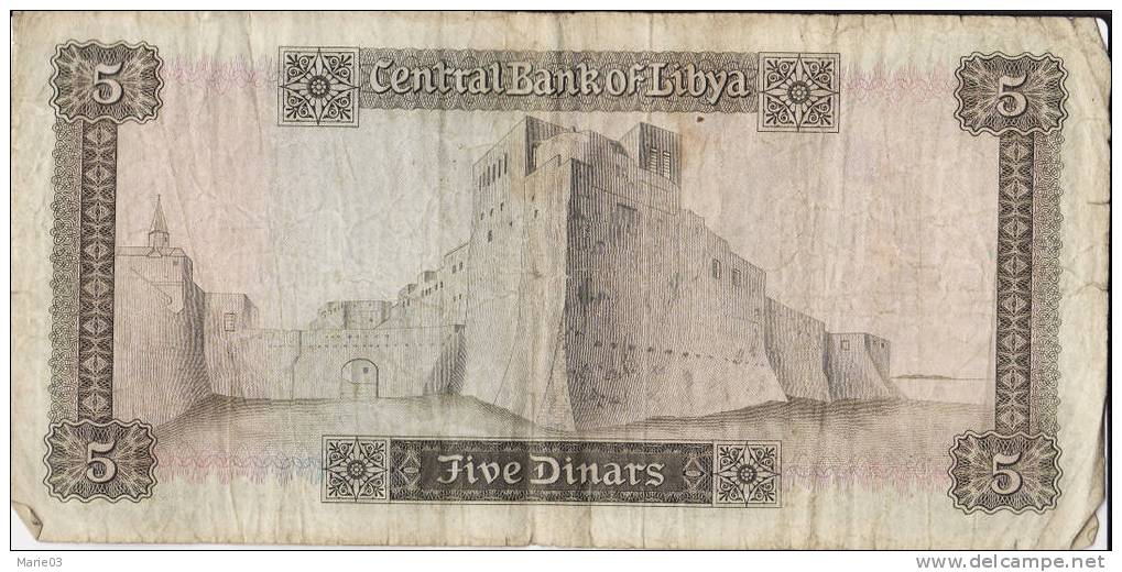 Libye - 5 Dinars - 1972 - Libia