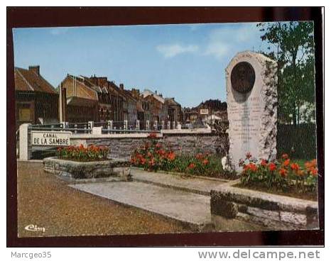 25352 Landrescies Le Monument Du Général Charles édit.combier N° A 59331 000.9679 Canal De La Sambre  Belle Cpsm - Landrecies