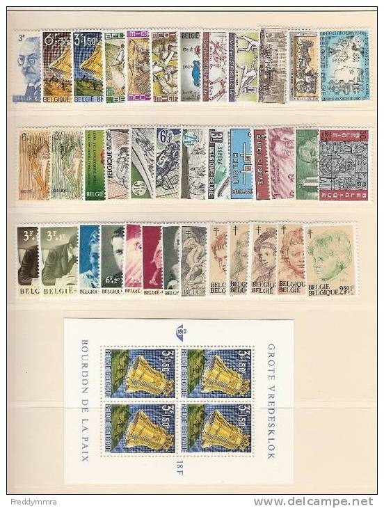 Belgique: Année 1963 ** (sauf Les Carnets) - Full Years