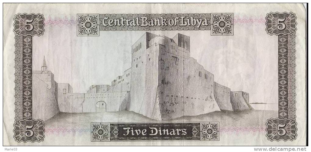 Libye - 5 Dinars - 1972 - Libië