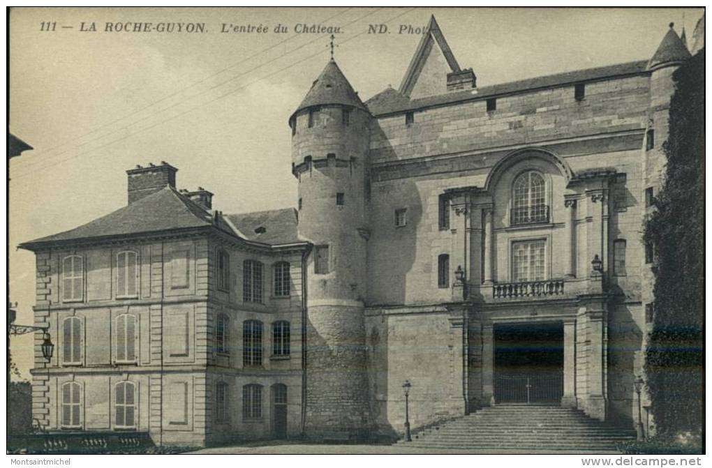 La Roche-Guyon Yvelines 78. L´Entrée Du Château. - La Roche Guyon