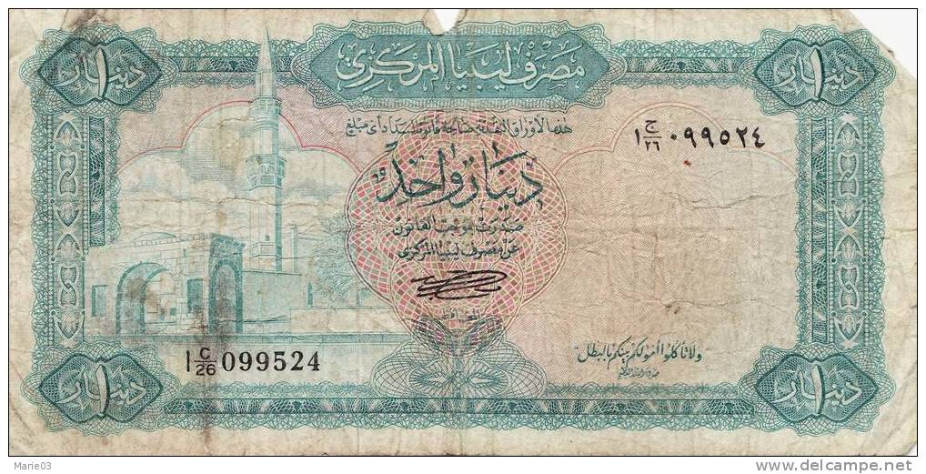 Libye - 1 Dinar - - Libia