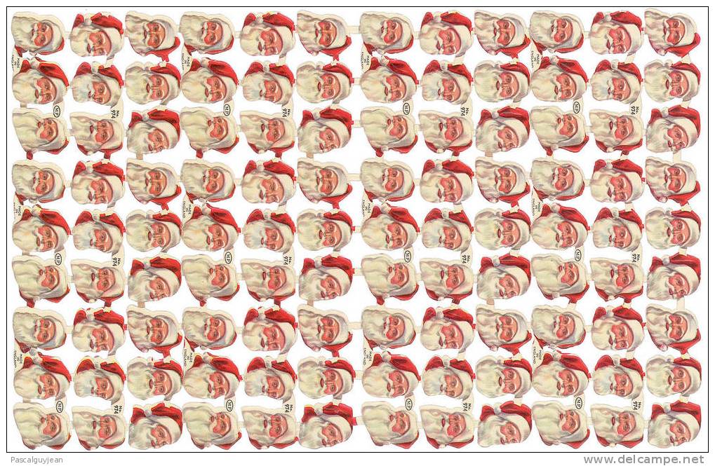 PLANCHE DE 108 DECOUPIS PERE NOEL - DIE-CUT CHRISTMAS - Motif 'Noel'