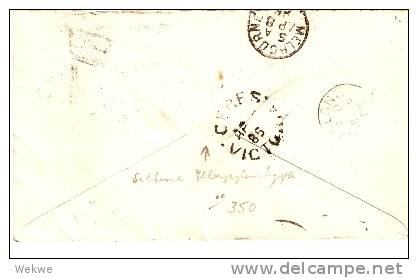 VIC084 / Brighton/Vic. 1886, Ganzsache Mit Seltener Klappentype - Brieven En Documenten