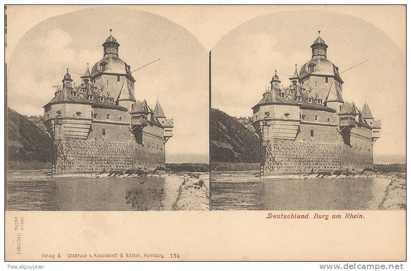 CPA Stéréo BURG AM RHEIN - ALLEMAGNE - Cartes Stéréoscopiques