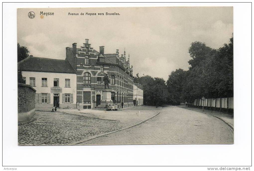 MEYSSE-MEISE Avenue De Meysse Vers Bruxelles + Boulanger Dhoogvorst Van Malderen (carte Vierge) - Meise