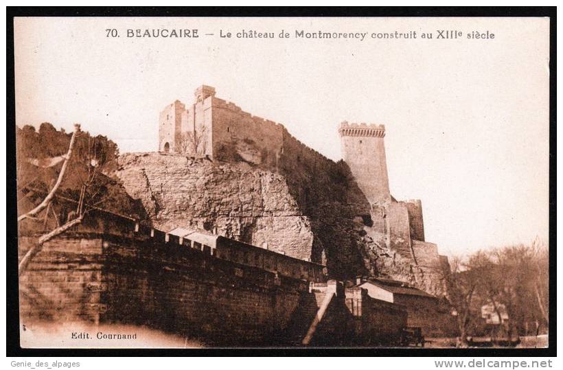 30 BEAUCAIRE -70- Château De Montmorency Construit Au XIIIè Siècle, Ed Gournand, Dos Div Vierge - Beaucaire