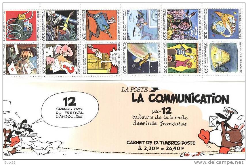 FRANCE Carnet  2515 ** MNH Bande Sur La Communication Série Portrait ANGOULEME COMICS BD BEDE GREG - Commemorrativi