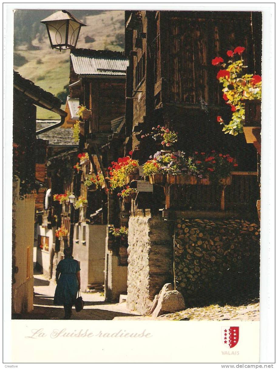 VAL D'ANNIVIERS Village De Grimentz   - Ed.Jaeger Genève - Grimentz