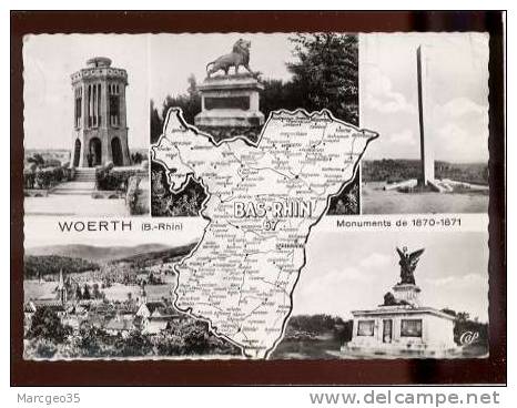 25392 Woerth Monuments De 1870-1871 Multivue  Avec Carte   Belle Cpsm - Woerth