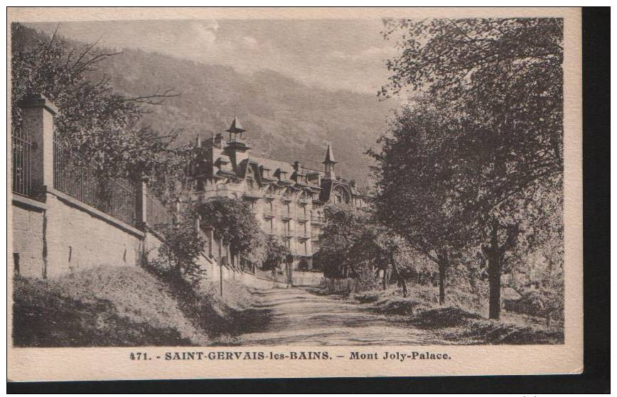 Saint Gervais Les Bains, Mont Joly Palace, Carte Superbe - Saint-Gervais-les-Bains