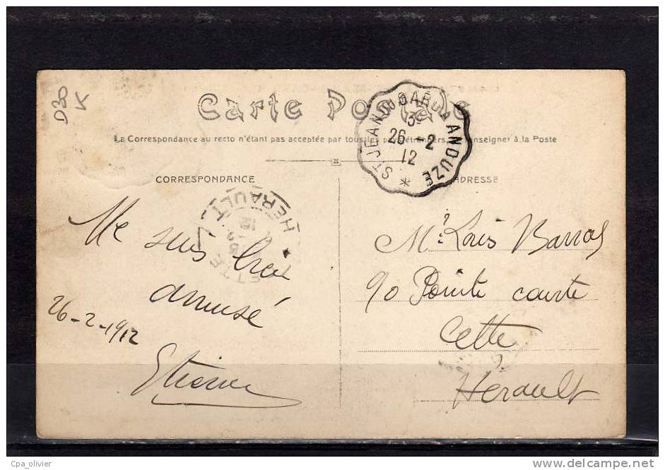 30 ST JEAN DU GARD Usine,Cachet Ambulant St Jean à Anduze, Ed Thomas Lang 4, Gard Illustré, 1912 - Saint-Jean-du-Gard