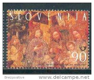 Slovenie Slovenia 1998 - Noel, Fresque / Christmas, Fresco - Religious