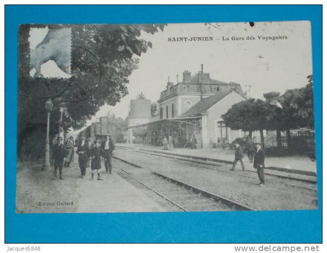 87) Saint-junien - La Gare Des Voyageurs - Année 1914 - EDIT -guitard - Saint Junien