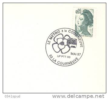 1987 France 93 La Courneuve   Metro  Underground Railway  Subway - Autres (Terre)