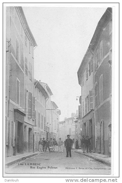 13 // LAMBESC / RUE Eugene Pelletan, Ed J Brun, ANIMEE, N° 3 - Lambesc