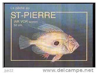 Jolie CP Poisson Le Saint Pierre Iar Vor En Breton - Avec Conseils De Pêche Au Dos Pêcheur - Vissen & Schaaldieren