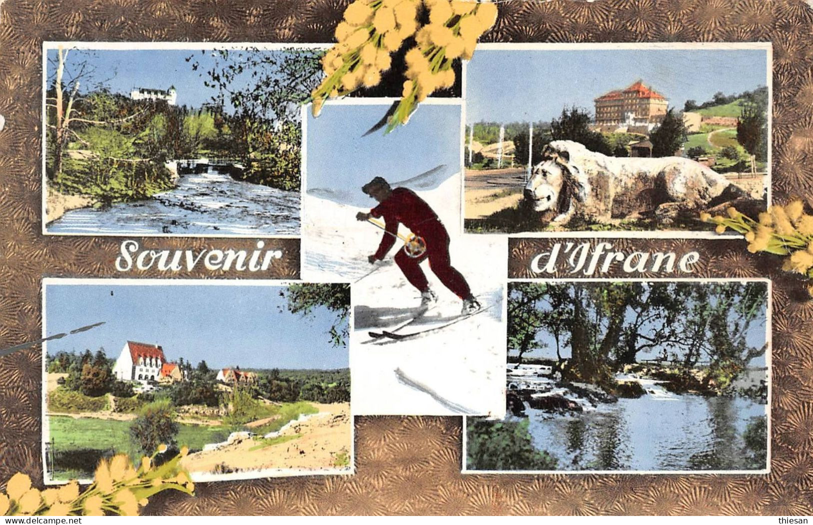 Maroc Morocco Marruecos OMEC Secap Ifrane Station Climatique 1956 Sur Carte Lettre Carta Card Cover Slogan - Brieven En Documenten