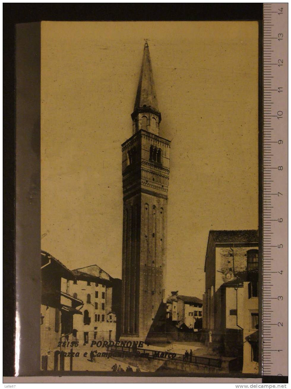 PORDENONE PIAZZA E CAMPANILE SAN MARCO  N. 876 - Pordenone