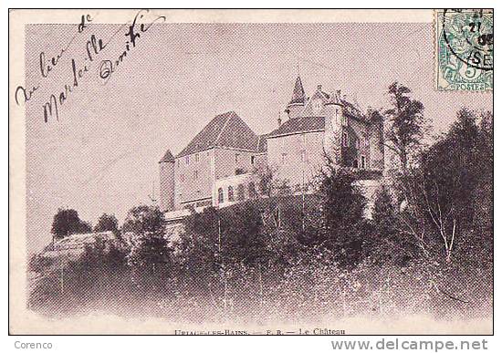 38  URIAGE LES BAINS   Le Chateau   Circulée 1903 - Uriage