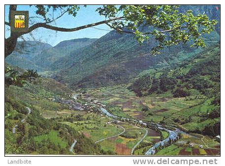 No 5198 Pirineu Catala Vall D'Aran, Bosost, Vista General, Les I Canejan Al Fons - Lérida