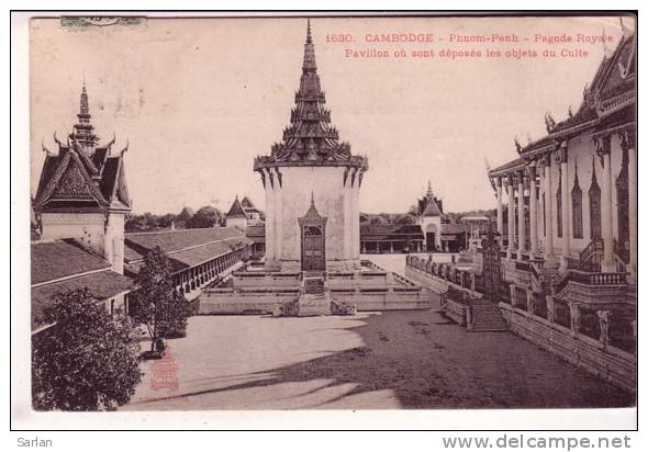 CAMBODGE , Indochine , PHNOM-PENH , Edit Dieulefils N° 1630 , Pagode Royale - Cambodge