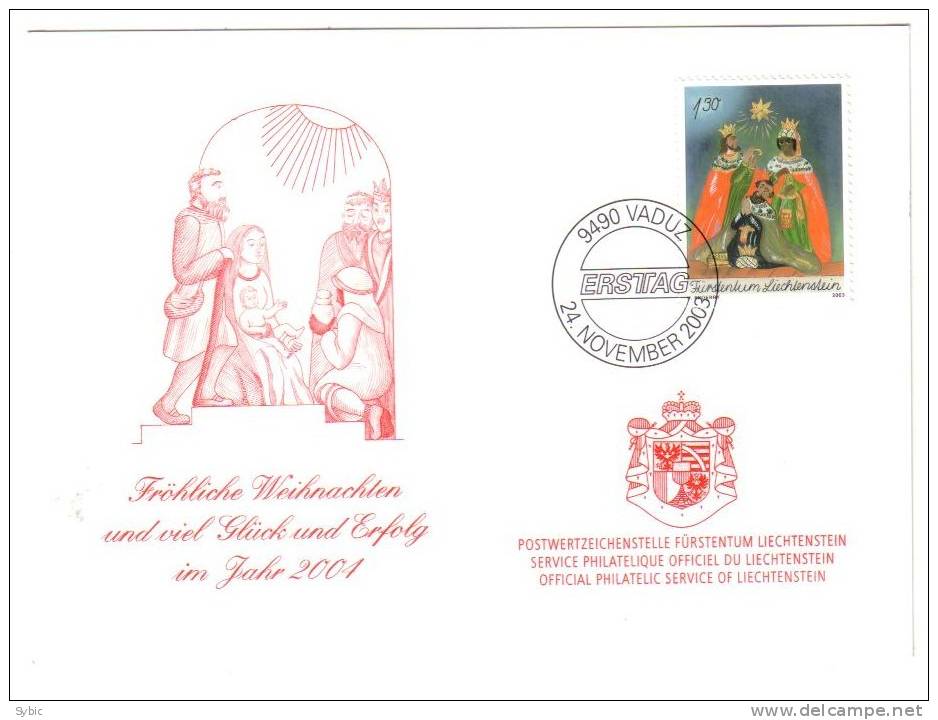 LIECHTENSTEIN - Carte 1er Jour - FDC (2003) - Cartas & Documentos